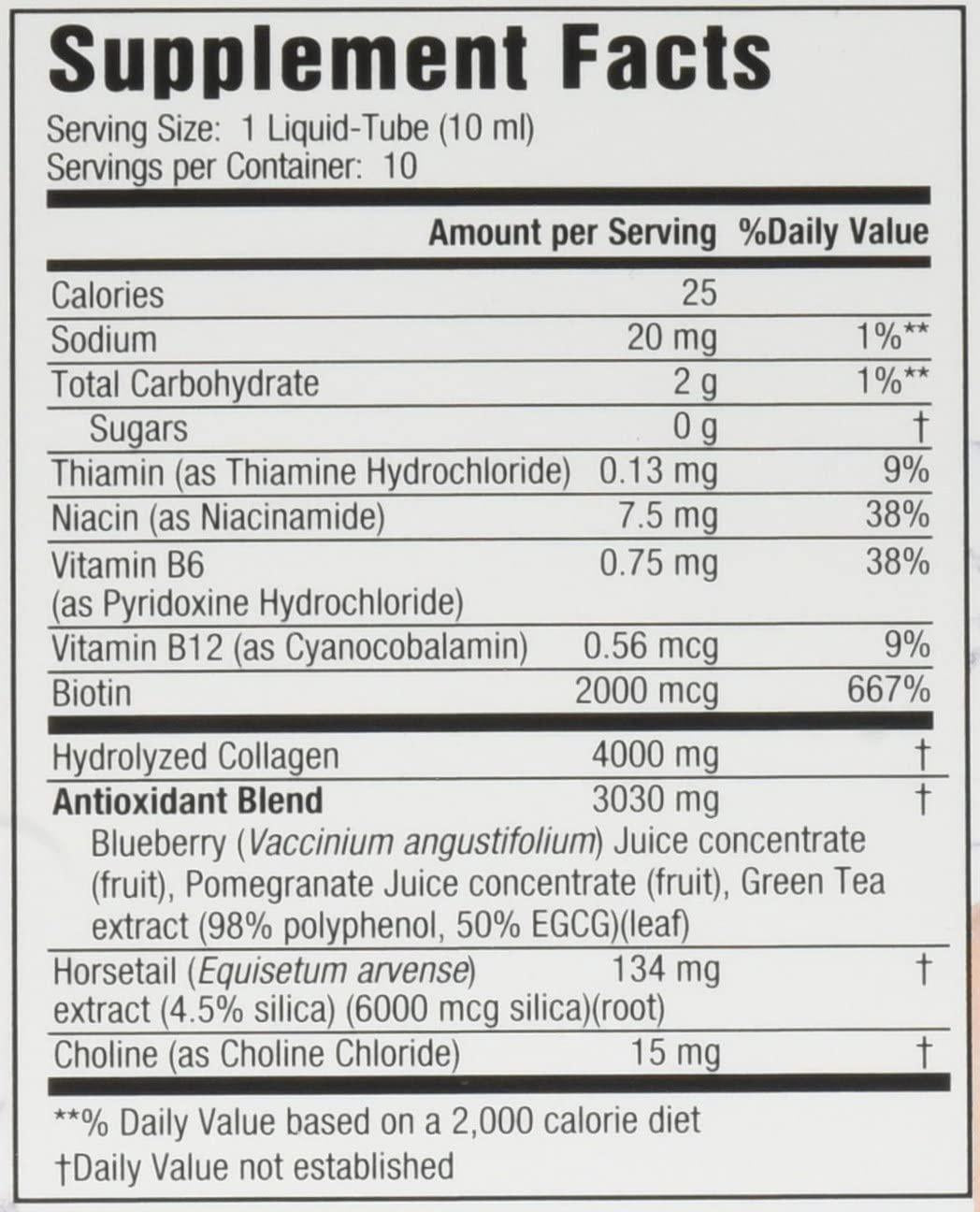 Applied Nutrition Liquid Collagen Skin Revitalization 10 Count 3.35 Fl Ounce