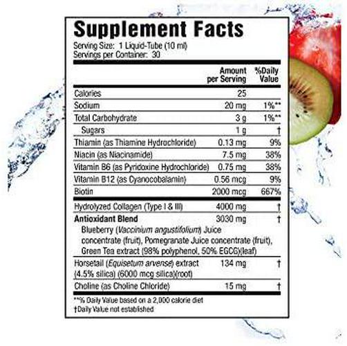Applied Nutrition Liquid Collagen Drink Mix 4000 mg, 30 Tubes