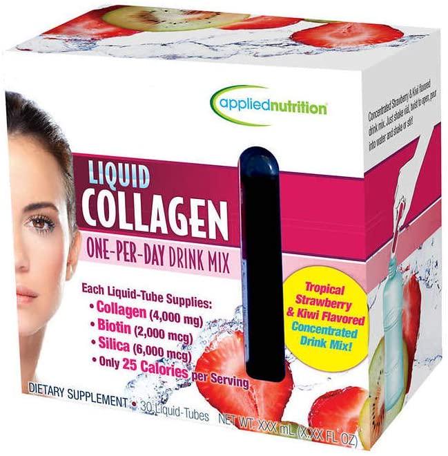 Applied Nutrition Liquid Collagen Drink Mix 4000 mg, 30 Tubes