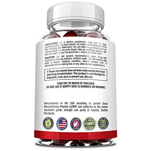 Approved Science Apple Cider Vinegar Gummies with Mother 1000mg - Boost and Support - Vegan, Non-GMO, Made in USA - 60 Gummies