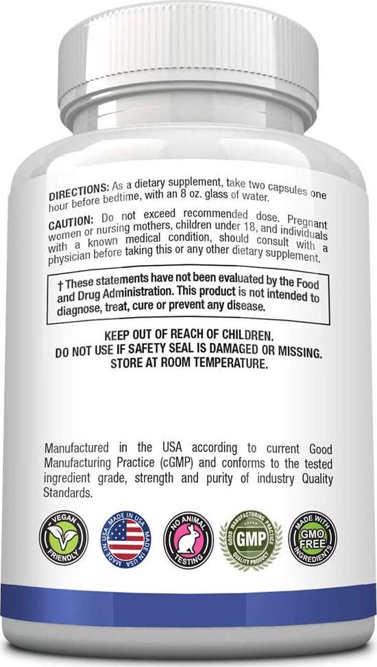 Approved Science Restlex - Natural Restless Leg Relief - 420 mg Magnesium Glycinate Blend, L-theanine 200 mg - 60 Vegan Friendly Capsules