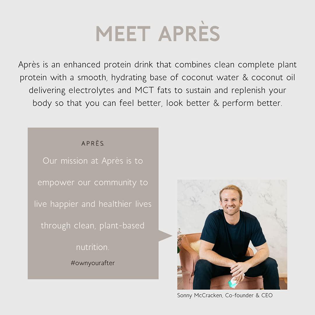 Apres Plant-Based Protein Shake Variety Pack with MCTs and Electrolytes, Vegan, Non-GMO, Dairy-Free, Gluten-Free, Soy-Free Drink 11 Fl Oz, 12 Bottles