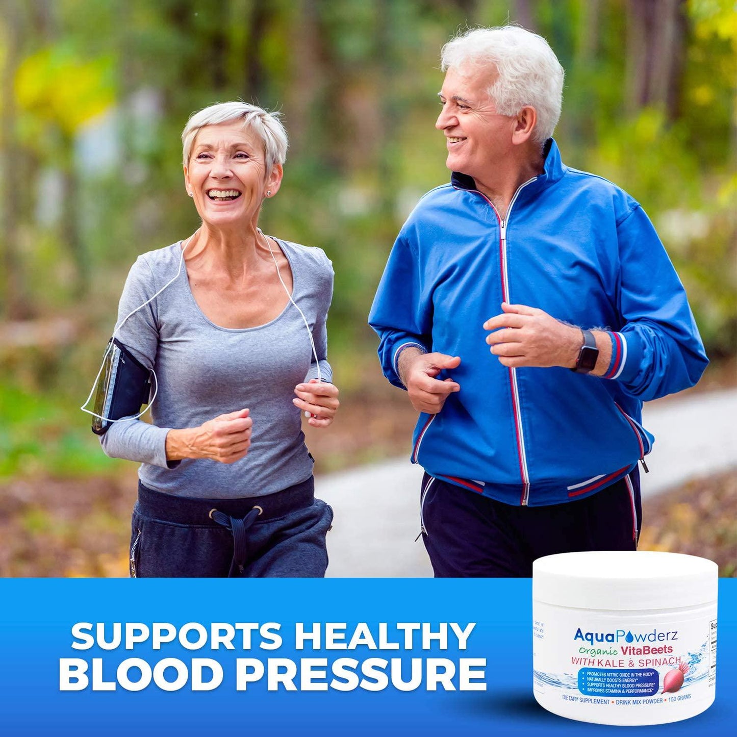 AquaPowderz Organic VitaBeets Powder| Beetroot Powder with Highly Nutritious Kale and Spinach Powder |Promotes Nitric Oxide for Heart Health| Energy |Stamina and Performance |Non GMO | USA |5.29 oz