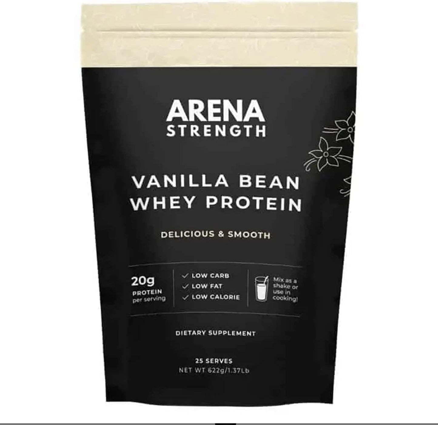 Arena Strength Vanilla Bean Whey Protein Powder