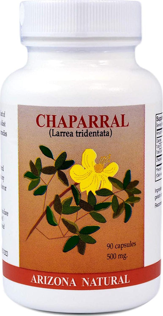Arizona Natural - Chaparral (Larrea Tridentata) 500 mg, 90 Capsules
