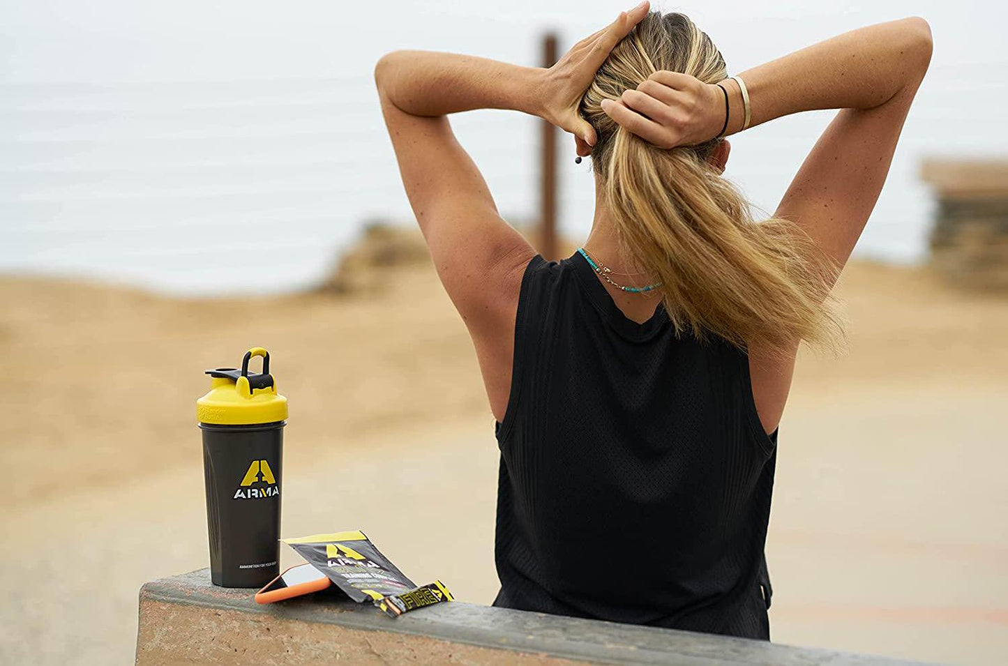 Arma Sport FIRE - Workout Enhancement for Stamina, Energy, and Focus - Patented Formula with 190mg of Green Bean Coffee Caffeine - for Cognitive Function - Up to 6 Hours of Energy - Strawberry Lemonade