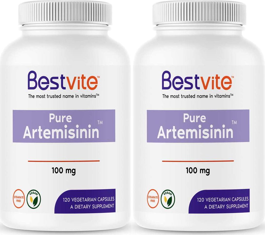 Artemisinin 100mg (240 Vegetarian Capsules) (2-Pack) - No Stearates - No Flow Agents - Vegan - Gluten Free - Non GMO