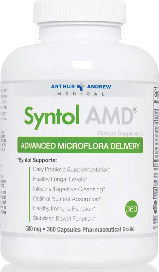 Arthur Andrew Medical, Syntol AMD, Probiotic and Enzyme Blend for Yeast Balance, 360 Capsules