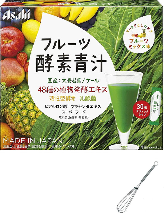 Asahi Young Barley Grass Powder Fruit Mix 30 Sticks Including Stirring Rod