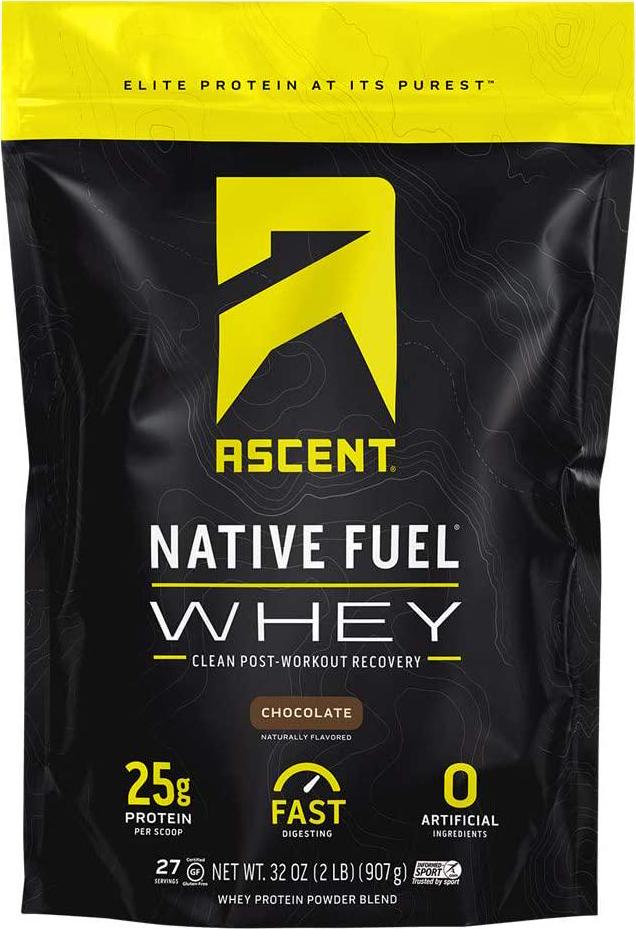 Ascent Native Fuel Whey Protein Powder - Chocolate - 2 lbs