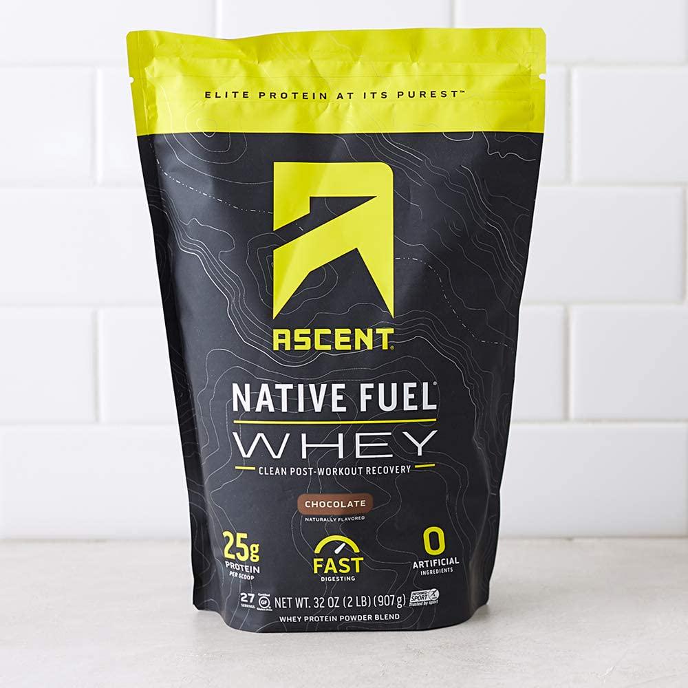 Ascent Native Fuel Whey Protein Powder - Chocolate - 2 lbs
