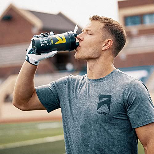 Ascent Organic Plant Based Protein Powder - Non Dairy Vegan Protein, Zero Artificial Ingredients, Soy and Gluten Free, No Added Sugar, 4g BCAA, 2g Leucine - Vanilla, 20 Servings