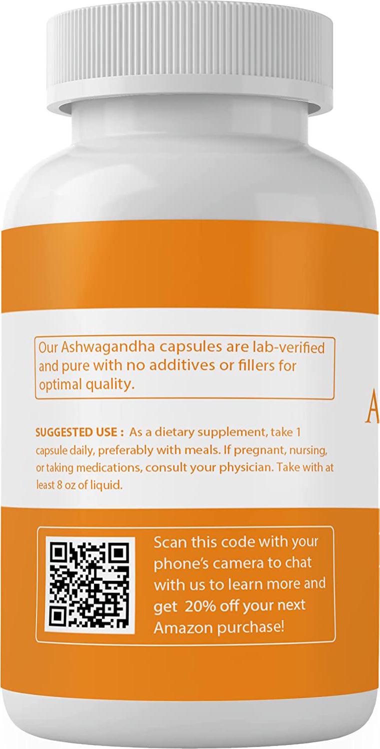 Ashwagandha (100 Capsules) Energy*, Sleep*, Inflammation*