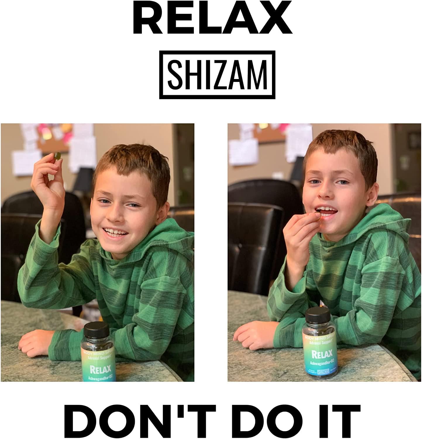 Ashwagandha ASHWA Gummies w/Vitamin D-2 for Calm Sleep Adrenal Cortisol Thyroid Blood Sugar Brain Boost Memory Vitality Weight Hair-Loss Growth Support Supplement for Men, Women and Kids