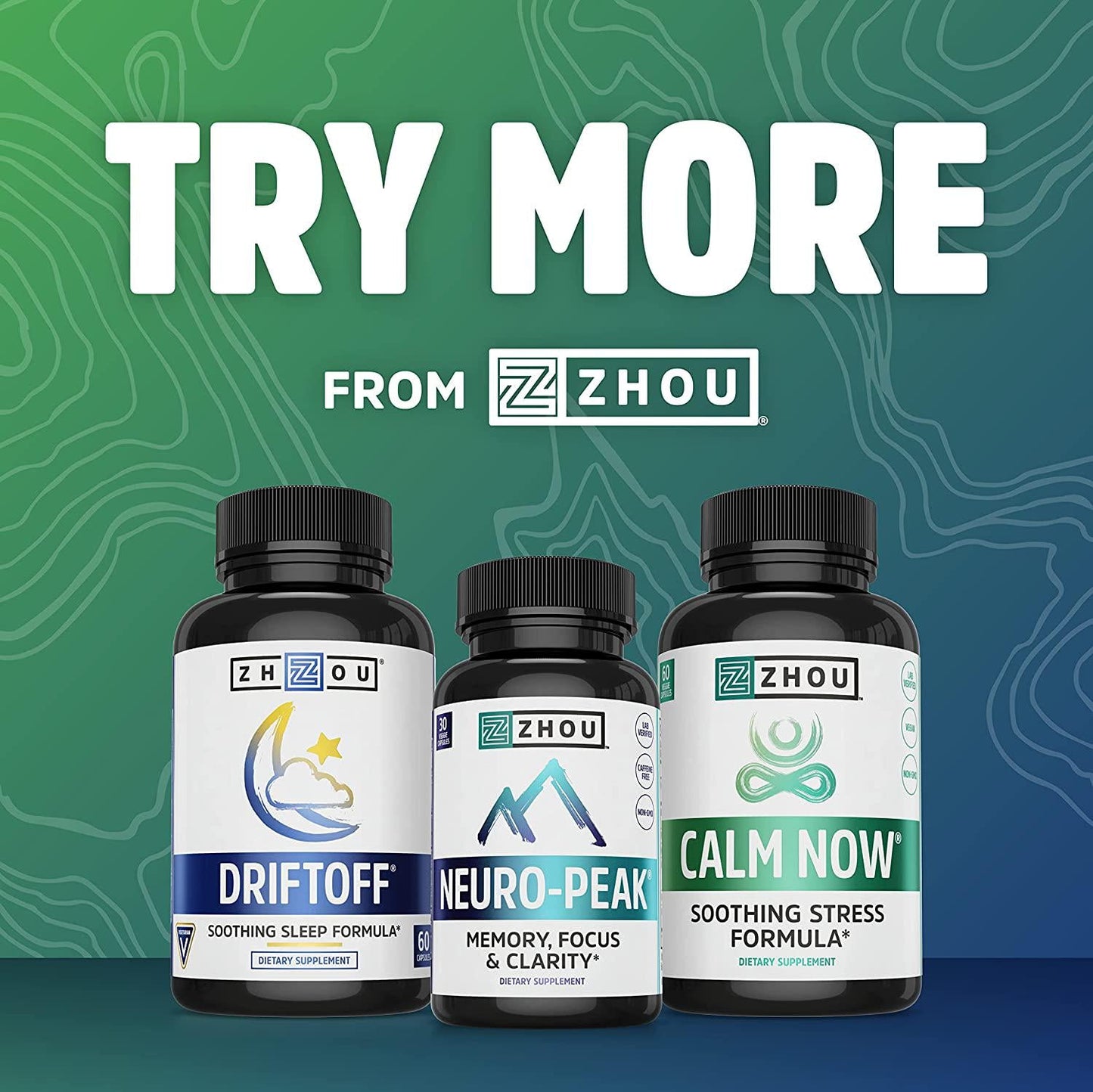 Ashwagandha Capsules - Natural Adaptogenic Supplements With rhodiola and Cordyceps, Adrenal System Booster, for Stress and Occasional Anxiety Relief - 30 Servings