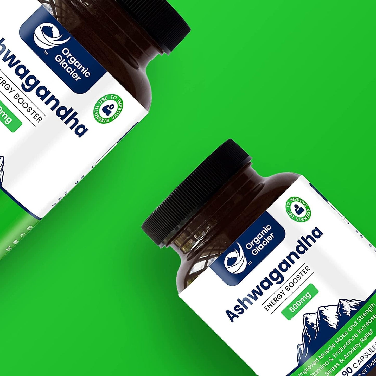 Ashwagandha: Rejuvenating Tonic - Organic Glacier (90 Capsules)