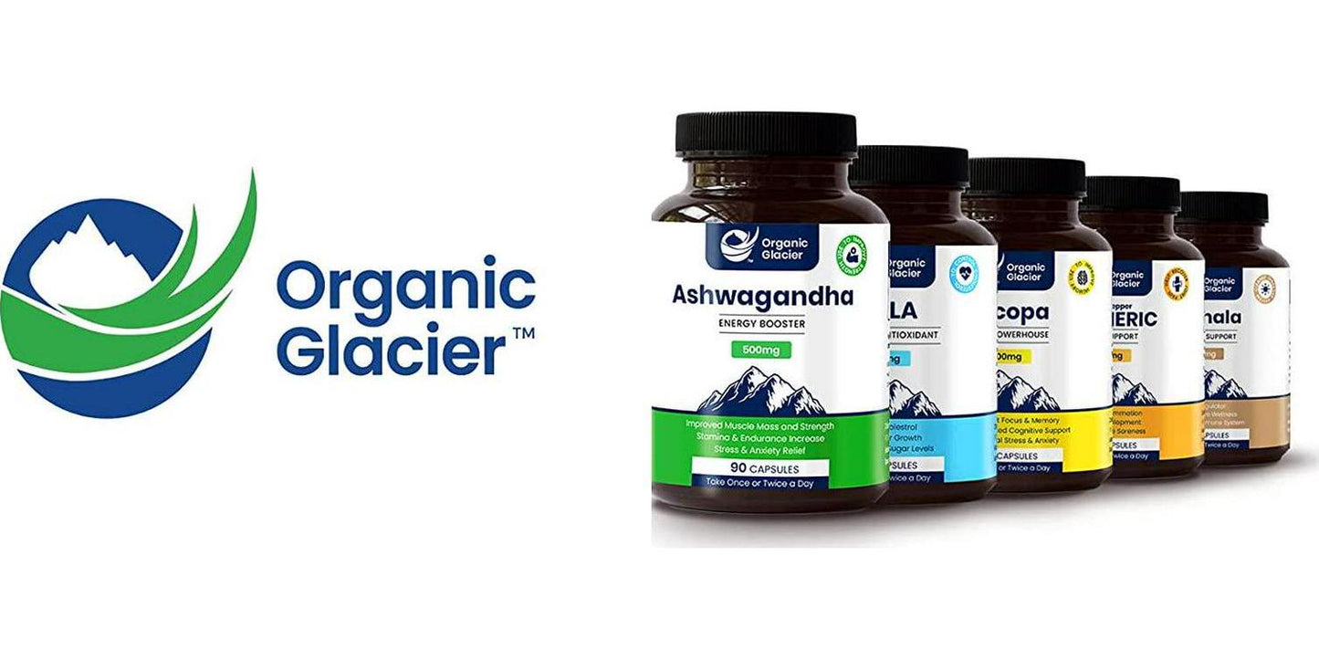 Ashwagandha: Rejuvenating Tonic - Organic Glacier (90 Capsules)