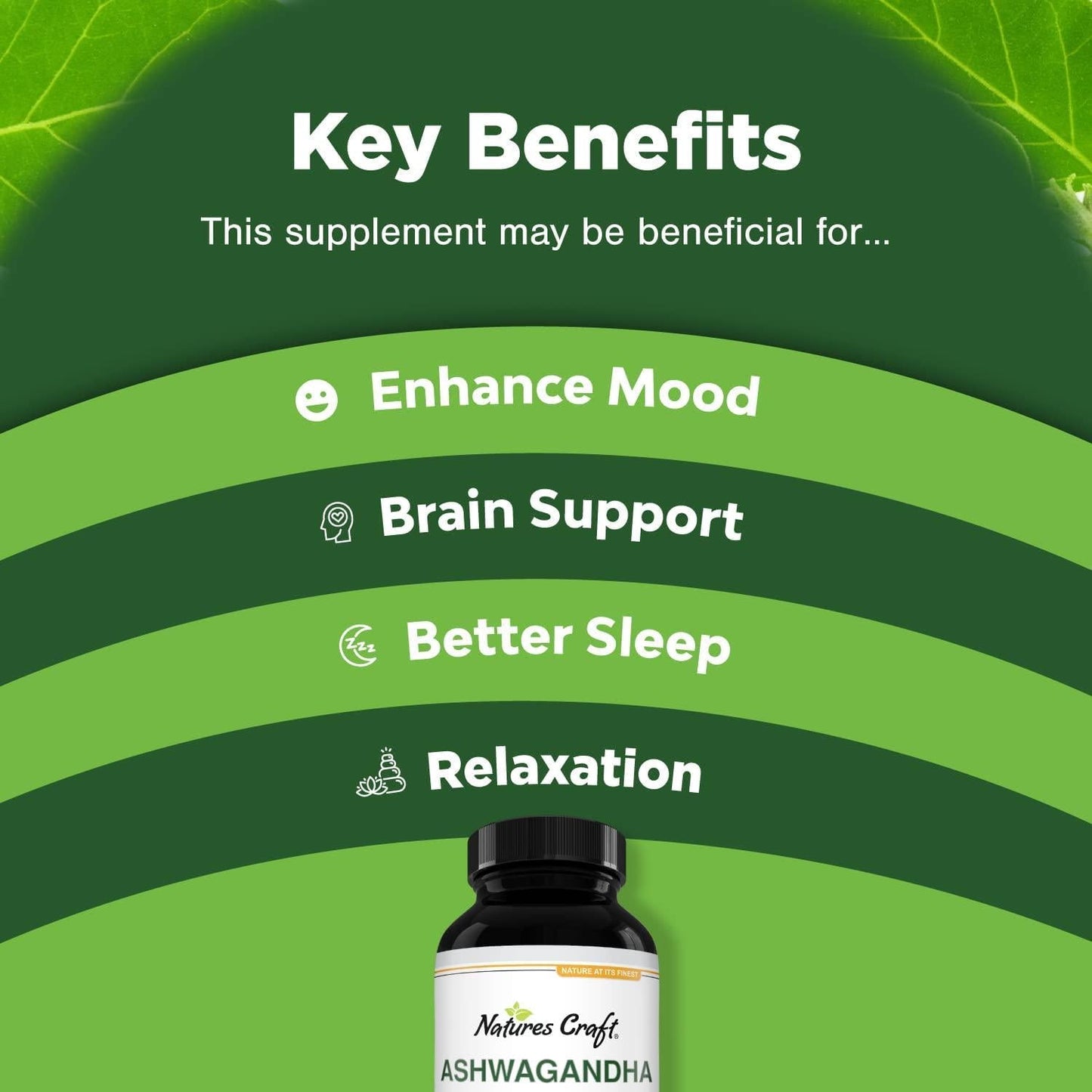 Ashwagandha Root Powder - Natural Supplement tablet for Sleep Relaxation Reduce Stress Increase Immune System - Ashwagandha Indian Ginseng Withania Somnifera - for Men and Women by Natures Craft