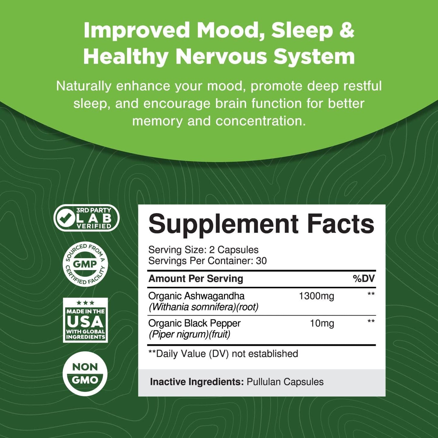 Ashwagandha Root Powder - Natural Supplement tablet for Sleep Relaxation Reduce Stress Increase Immune System - Ashwagandha Indian Ginseng Withania Somnifera - for Men and Women by Natures Craft