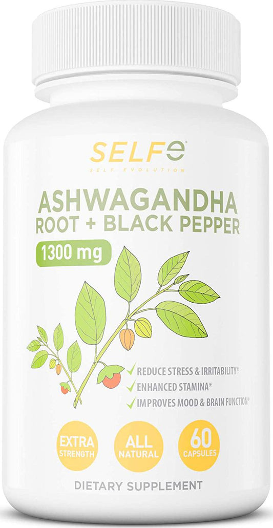 Ashwagandha Root with Black Pepper - 60 Capsules