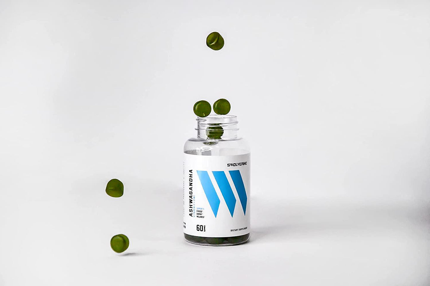 Ashwagandha Vitamin Gummies | Zinc, Vitamin D, Relax, Sleep, Strength, Non-GMO, Vegan - Cherry (60 Count)