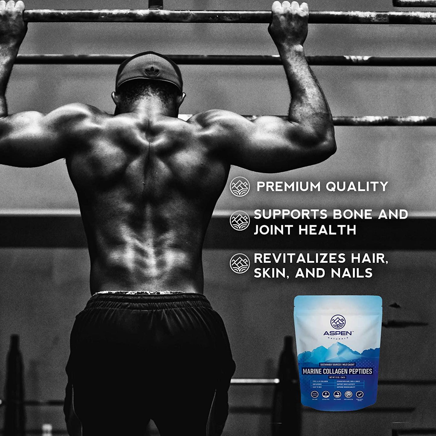 Aspen Naturals Marine Collagen Peptides - Protein Powder Supplement for Joint and Bone Health - Natural Fuel for Daily Dietary Health - 12oz