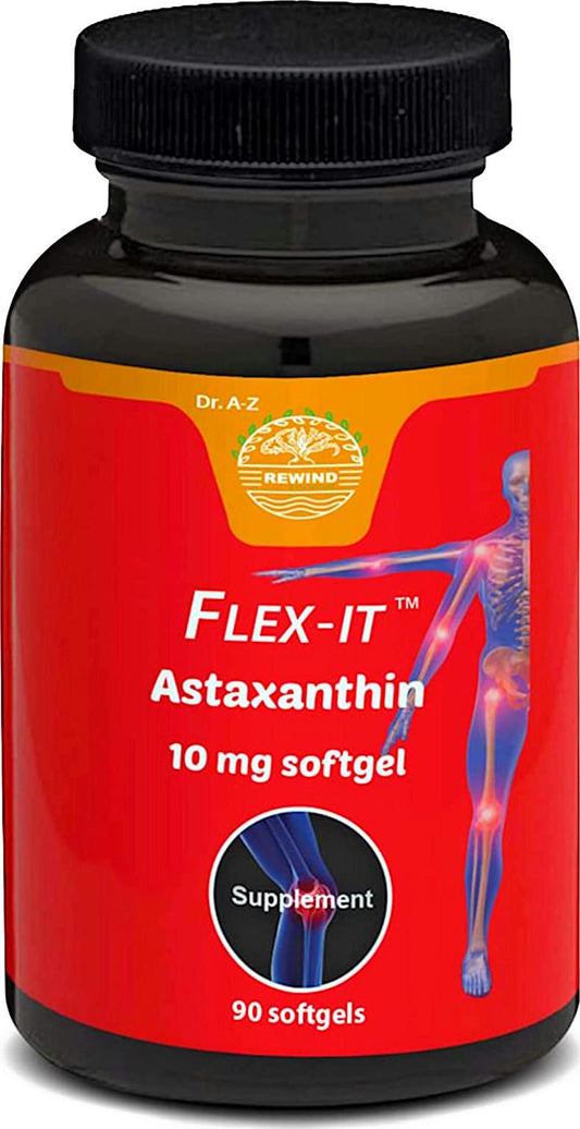 Astaxanthin 10mg Softgel Capsules Flexit Astaxanthin 10mg Nature's Pure Triple Strength High Potency, Natural Joint Supplement Immune Booster SOFTGEL