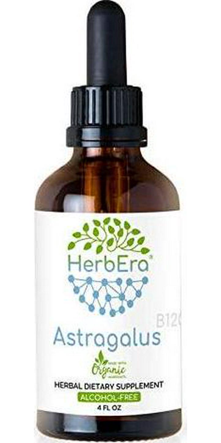 Astragalus B120 Alcohol-Free Herbal Extract Tincture, Super-Concentrated Organic Astragalus (Astragalus membranaceus) (4 fl oz)