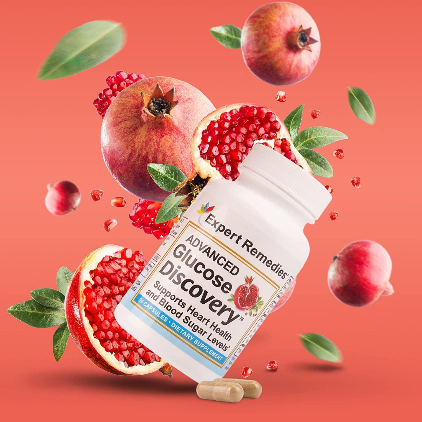 Astronauts Blood Sugar Support Supplement – for Lower Blood Sugar, Better Cholesterol Levels and Heart Health – with Gymnema Sylvestre, Chromium and Pomegranate Extract – 90 Count by Expert Remedies