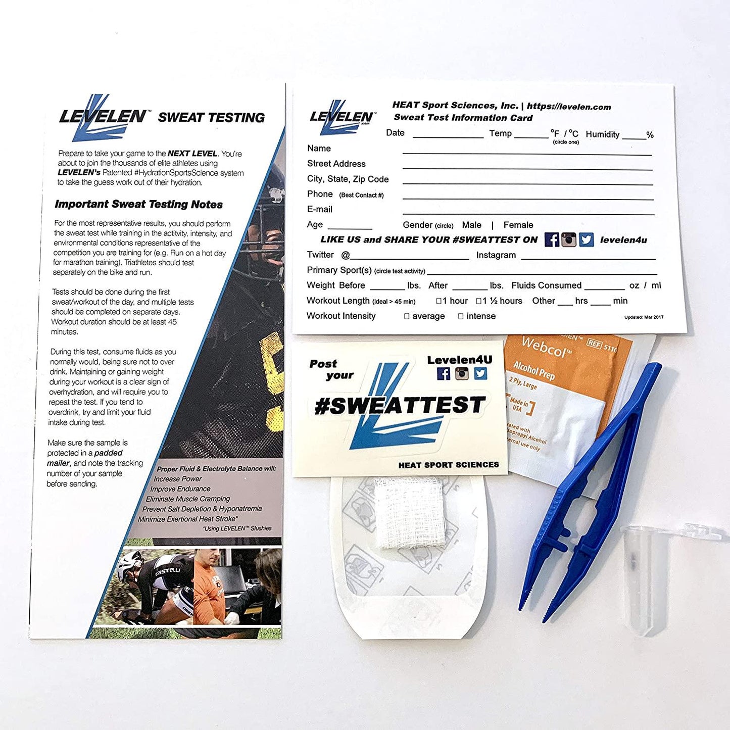 Athlete Sweat Testing and Electrolyte Analysis Kit