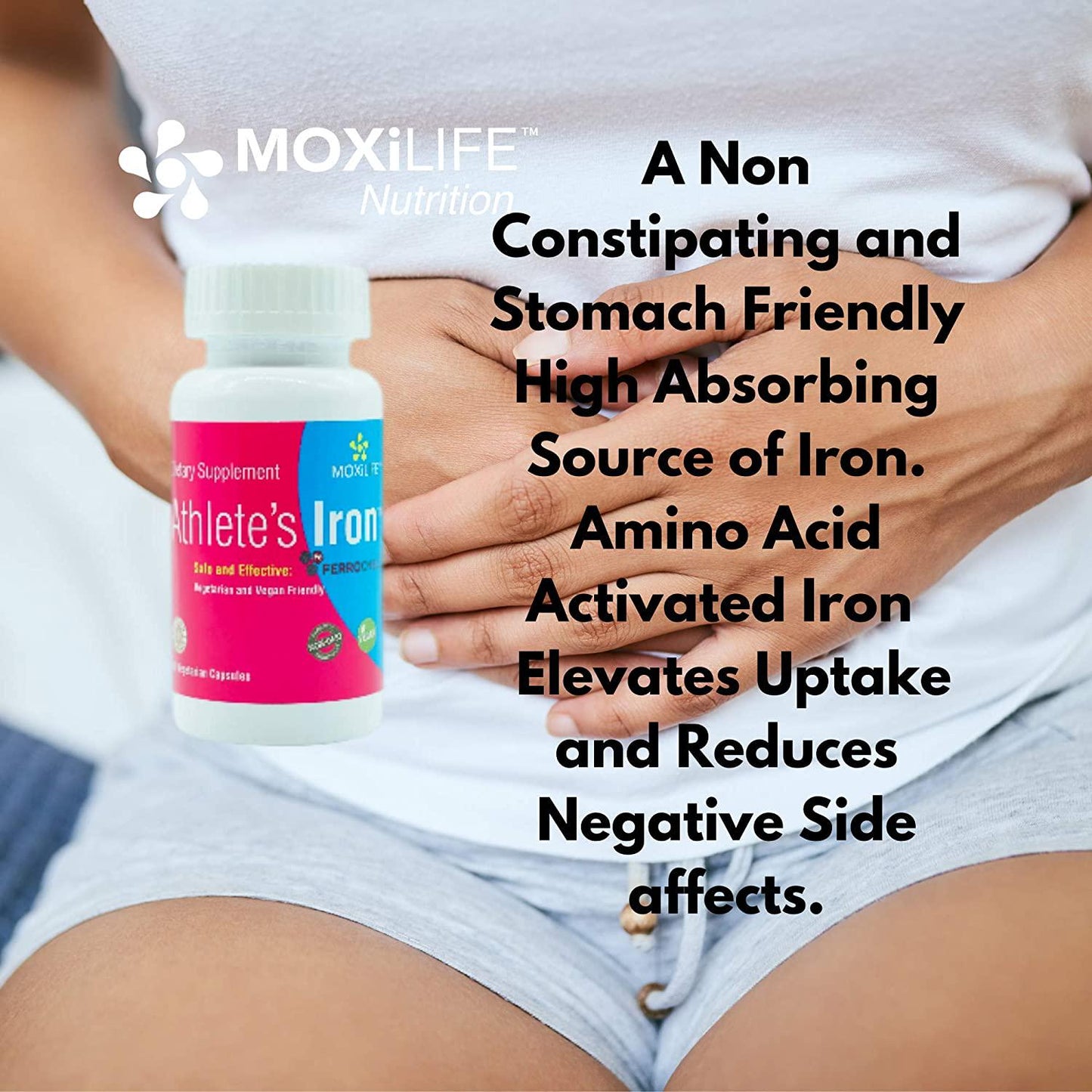 Athletes Iron Supplement Tablets - Natural Blood Builder Supplement Essential RBC and EPO-Booster Increases VO2 Max and Energy. Contains Prebiotics for Improved Gut Health