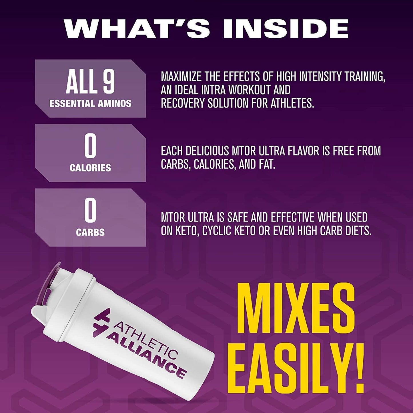 Athletic Alliance MTOR Ultra EAA Powder, Complete Amino Acid Supplement for Intra Workout and Recovery, Keto Friendly Essential Aminos to Build Muscle, Fresh Watermelon