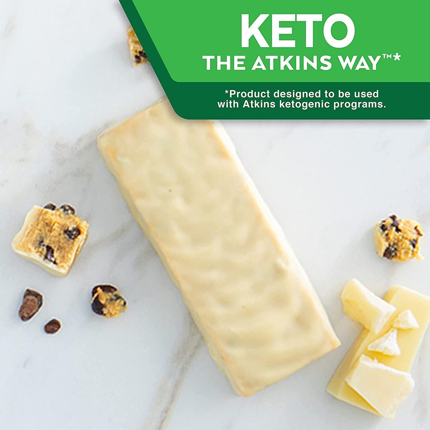 Atkins Cookies and Cream Bars | Keto Friendly Bars | 5 x 30g Low Carb Cream Bars | Low carb, Low Sugar, High Protein, High Fibre | 5 Bar Pack