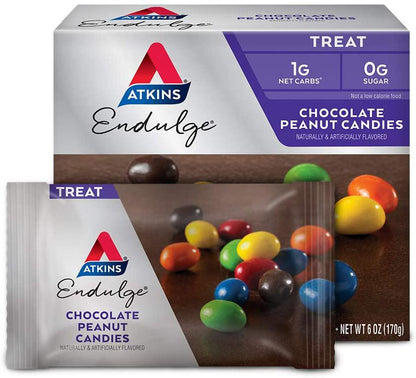 Atkins Endulge Treat, Chocolate Peanut Candies, Keto Friendly, 5 Count (Pack of 4)