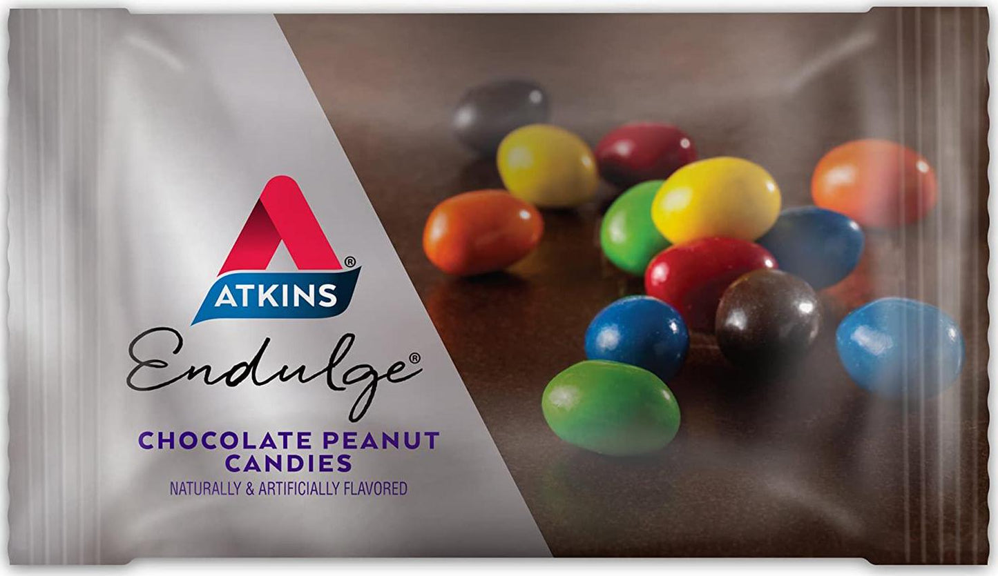 Atkins Endulge Treat, Chocolate Peanut Candies, Keto Friendly, 5 Count (Pack of 4)