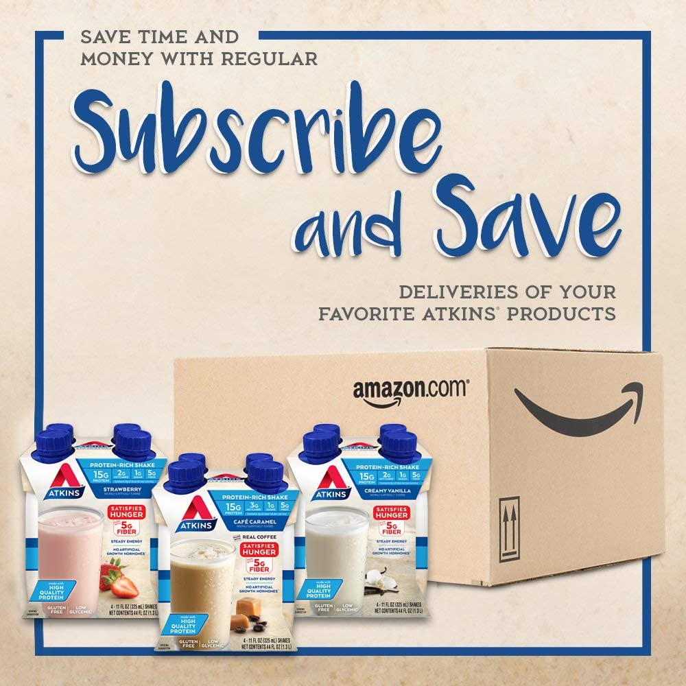 Atkins Gluten Free Protein-Rich Shake, Milk Chocolate Delight, Keto Friendly (Pack of 12), 11 Fl Oz