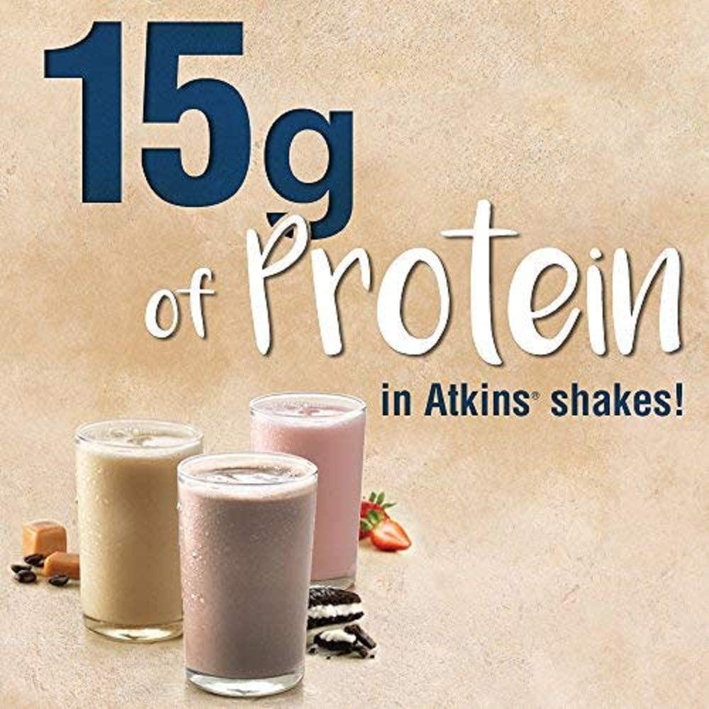 Atkins Iced Coffee Café au Lait Protein Shake, with Coffee and Protein, Keto-Friendly and Gluten Free, (12 Shakes)