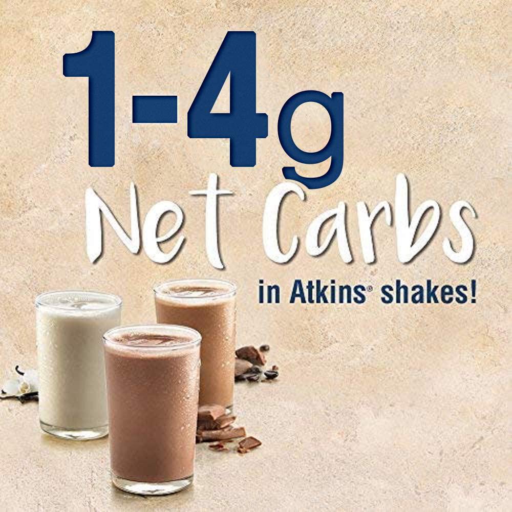 Atkins Iced Coffee Café au Lait Protein Shake, with Coffee and Protein, Keto-Friendly and Gluten Free, (12 Shakes)