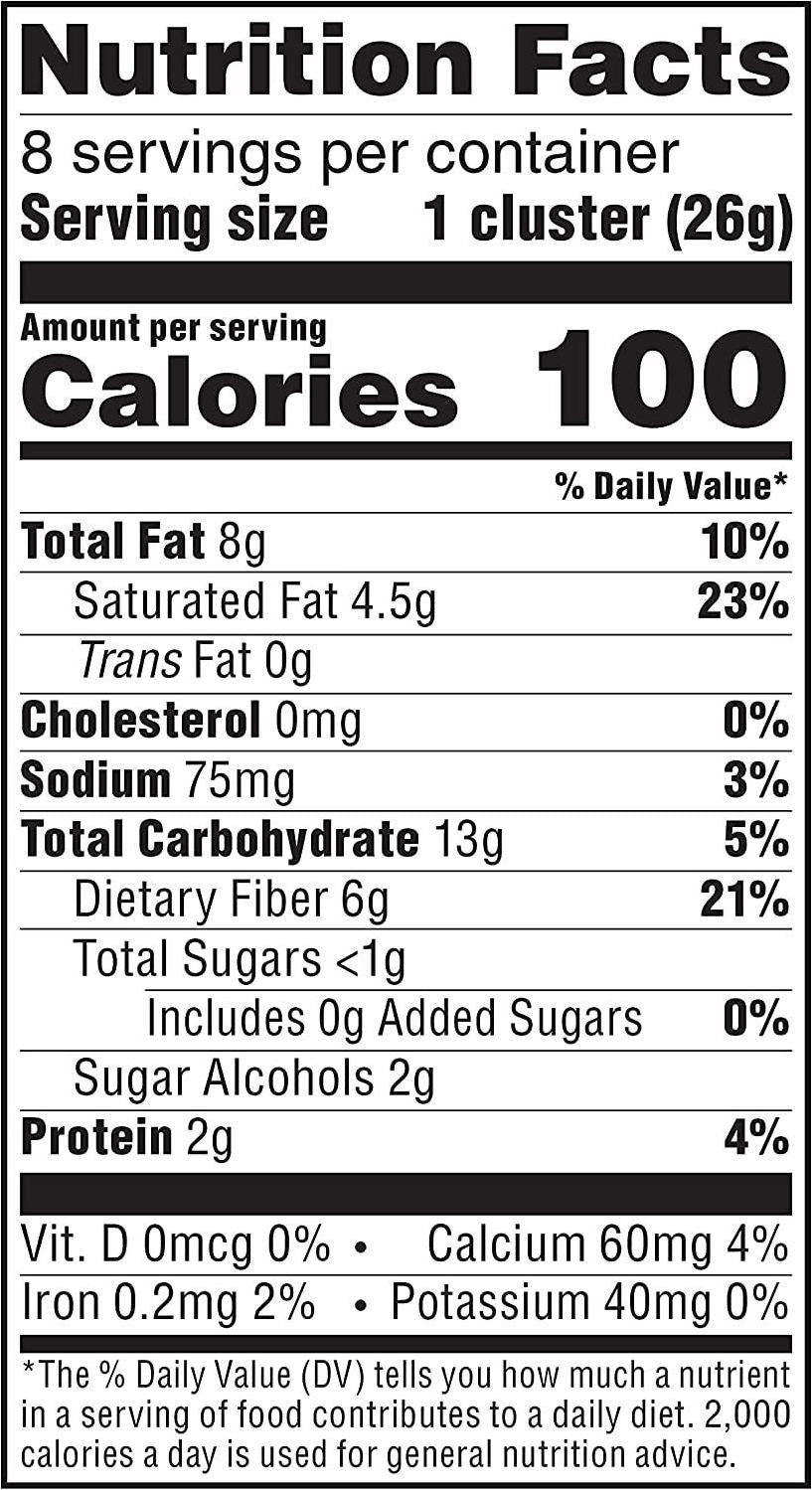 Atkins Keto Caramel Almond Clusters, Keto-Friendly, 8 Count