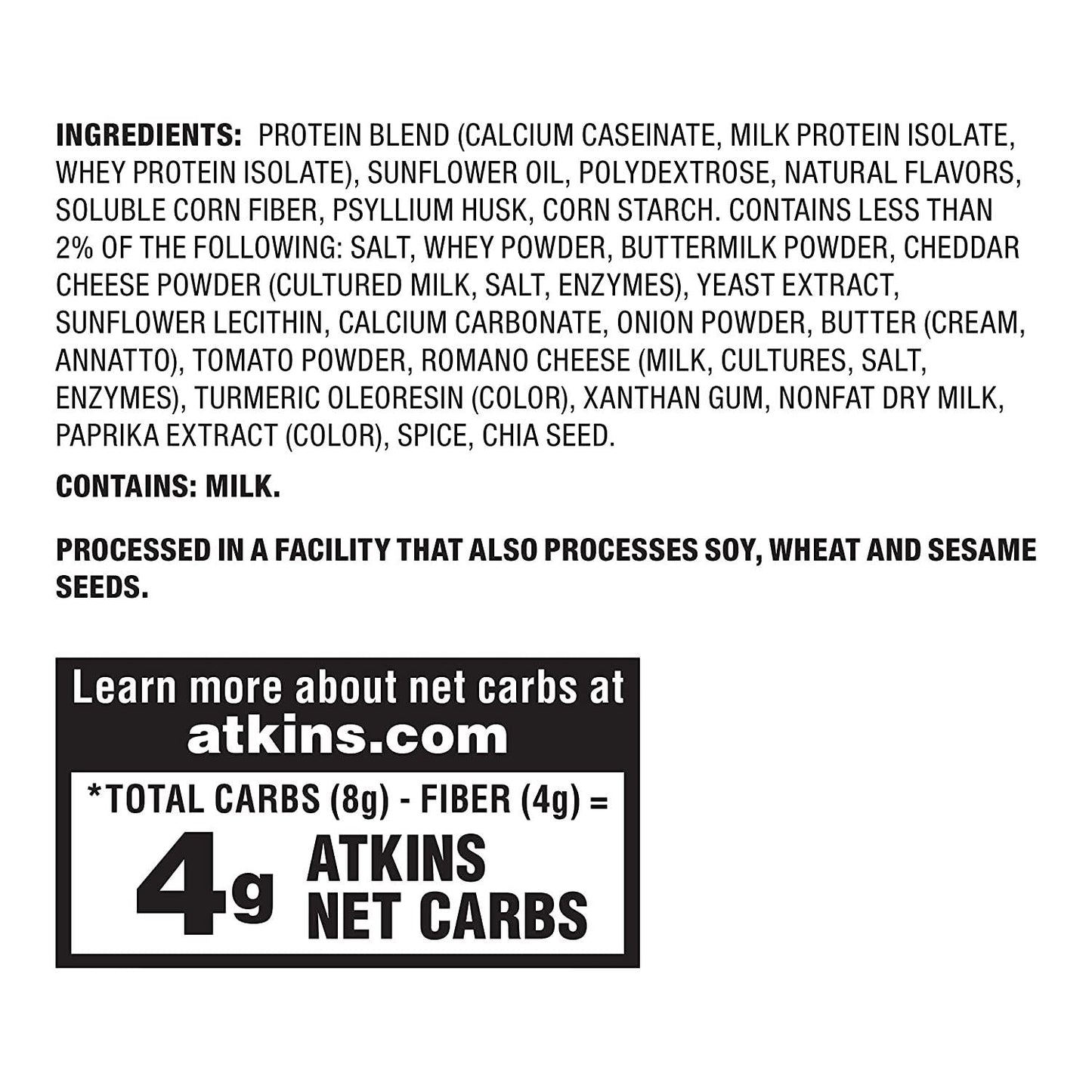 Atkins Protein Chips, Nacho Cheese, Keto Friendly, Baked Not Fried, 12 Count