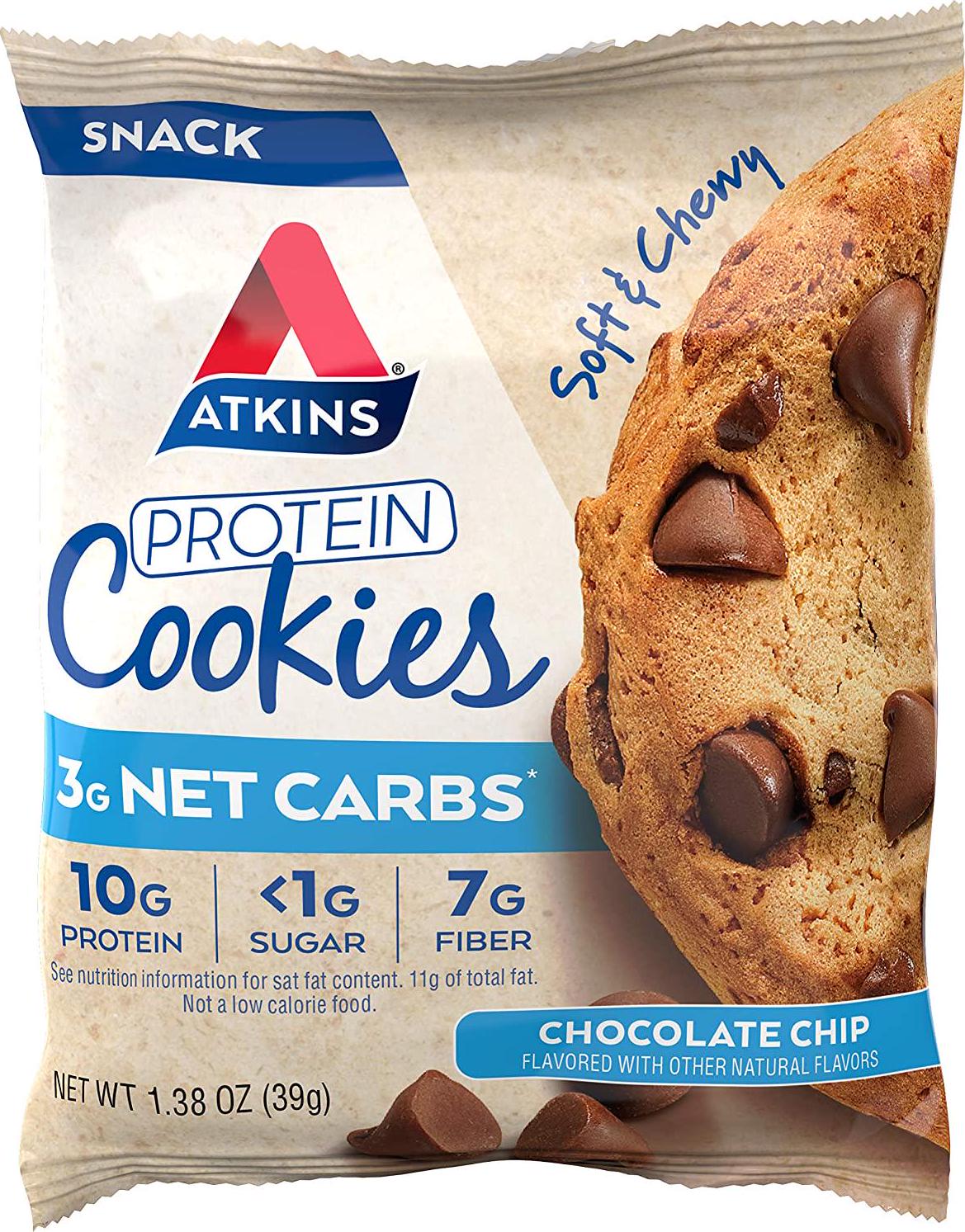 Atkins Protein Cookie Chocolate Chip, 4 Count