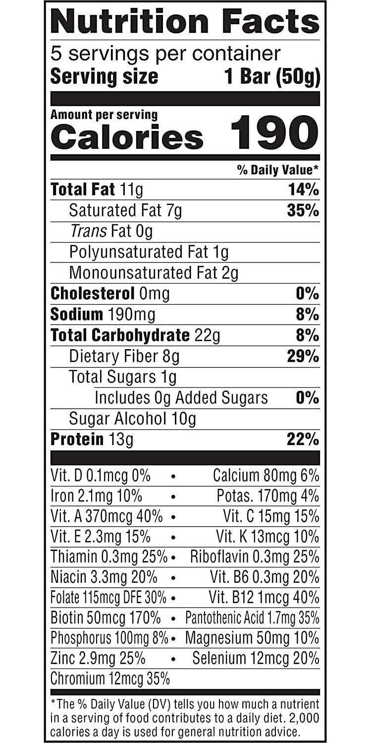 Atkins Protein Meal Bar, Cookies and Crème, Keto Friendly, 5 Count