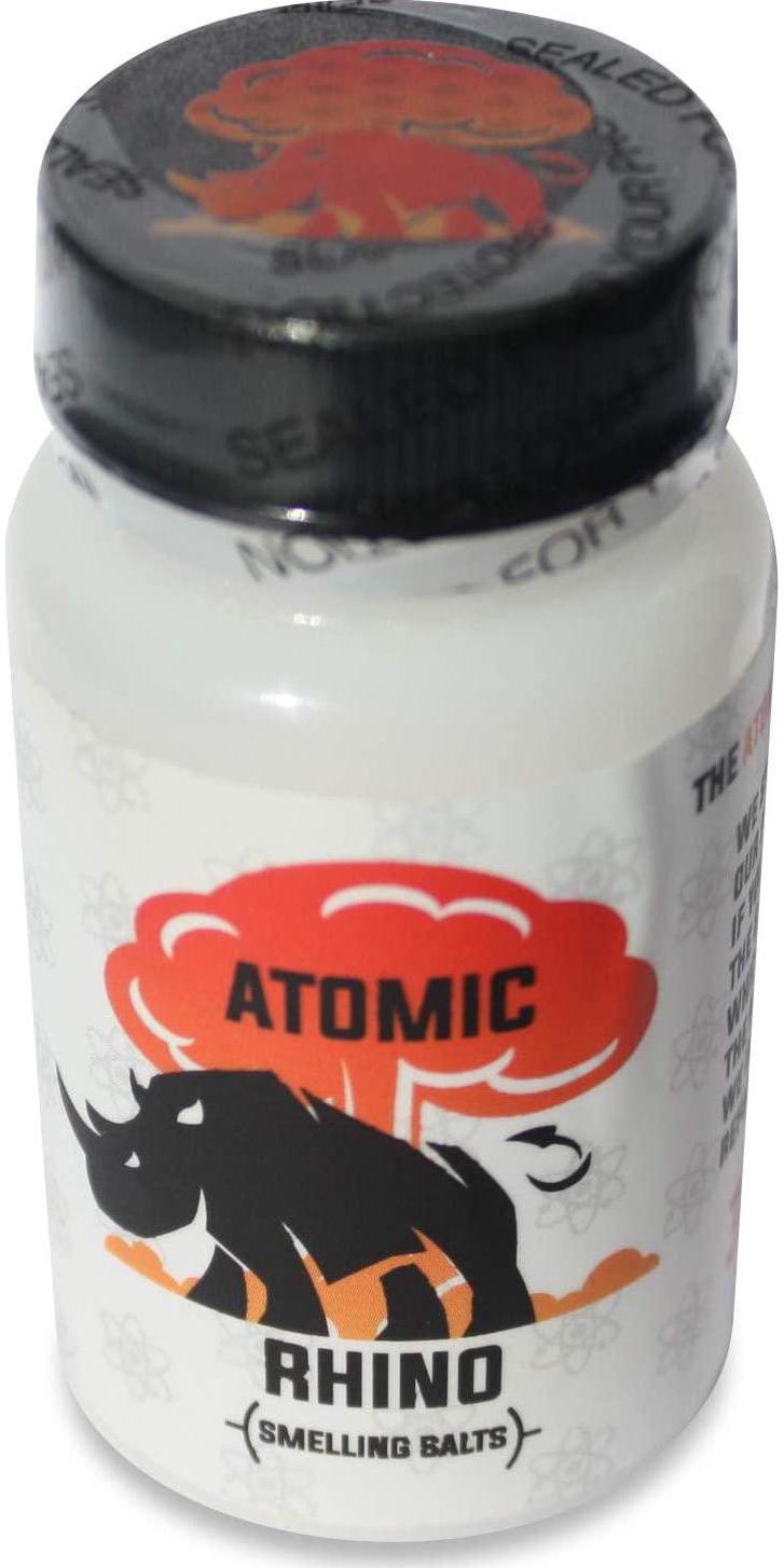 Atomic Rhino Smelling Salts for Athletes 100’s of Uses per Bottle Explosive Workout Sniffing Salts for Massive Energy Boost Just Add Water to Activate Pre Workout