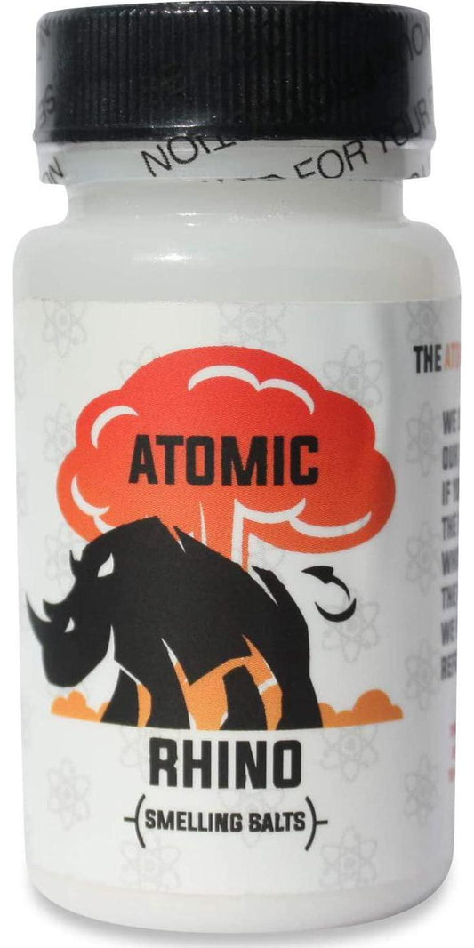 Atomic Rhino Smelling Salts for Athletes 100’s of Uses per Bottle Explosive Workout Sniffing Salts for Massive Energy Boost Just Add Water to Activate Pre Workout