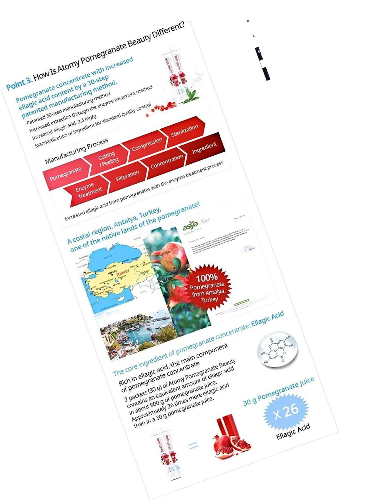 Atomy Pomegranate Beauty 900g (31.75 oz) 60 Jelly Sticks