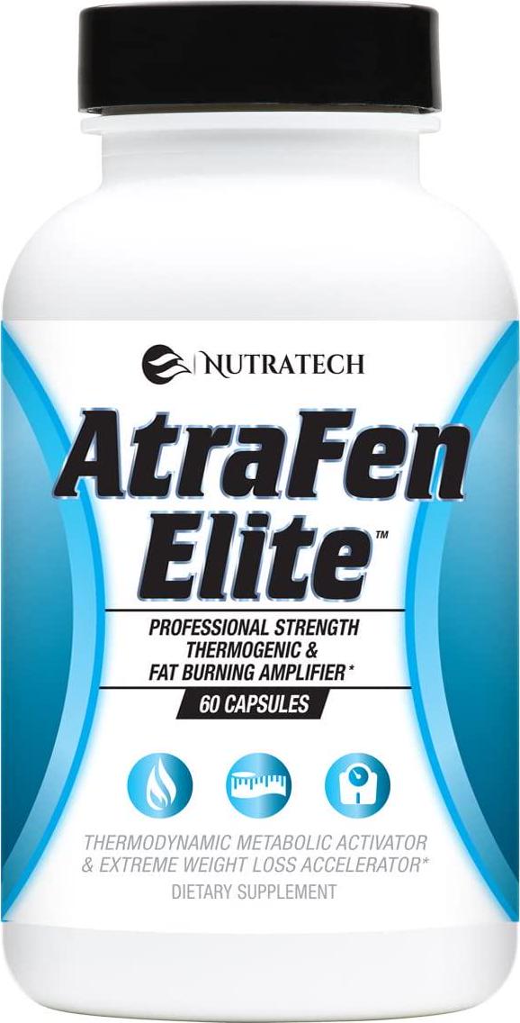 Atrafen Elite - Professional Strength Diet Aid That Supports Weight Management, Promotes Energy and Helps Suppress Food Cravings and Appetite. Dietary Supplement. 60 Pills.