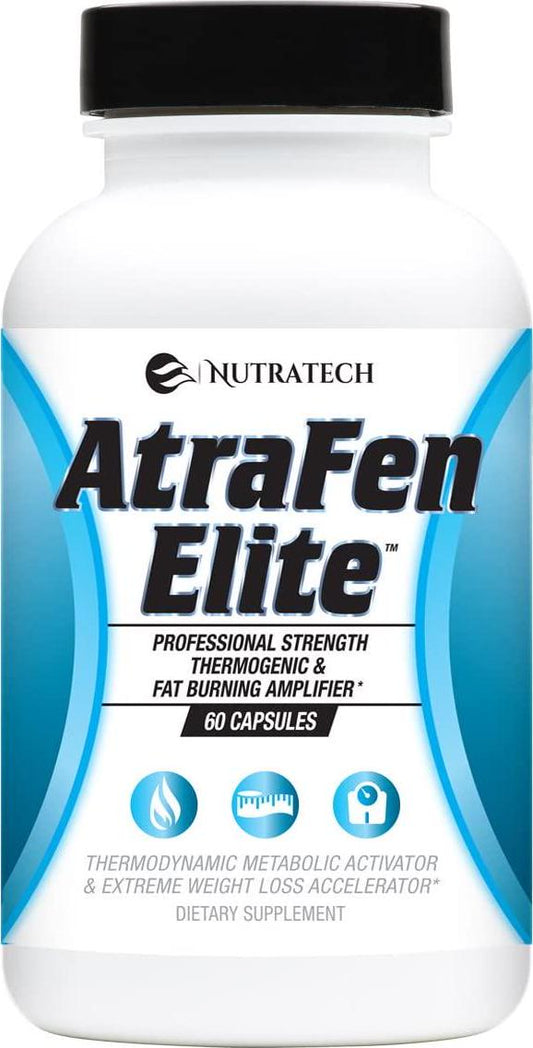 Atrafen Elite - Professional Strength Diet Aid That Supports Weight Management, Promotes Energy and Helps Suppress Food Cravings and Appetite. Dietary Supplement. 60 Pills.