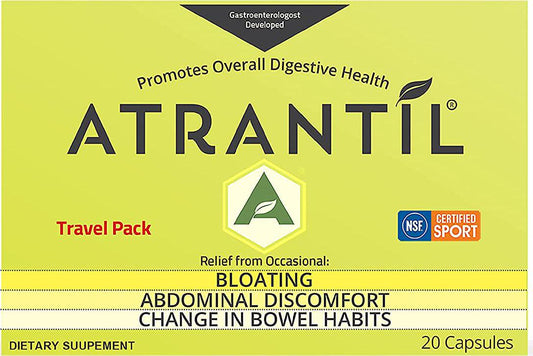 Atrantil Travel Pack (20 Count): Bloating, Abdominal Discomfort, and Change in Bowel Habits