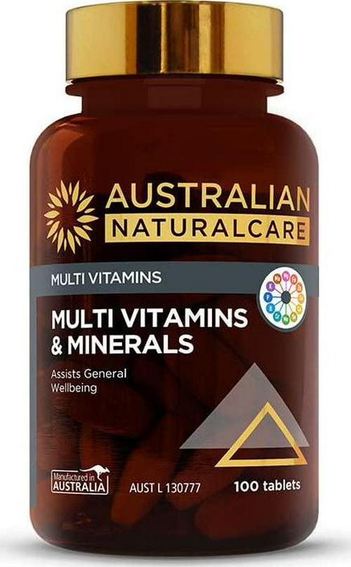 Australian NaturalCare - Multi Vitamins - Multi Vitamins and Minerals Tablets (100 Count)
