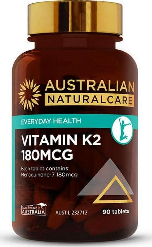 Australian NaturalCare - Everyday Health - 180mcg Vitamin K2 Tablets (90 Count)